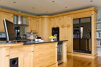 Modern wooden kitchen