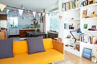 Colourful open plan apartment
