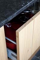 Wooden kitchen drawer