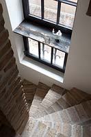 Brick staircase