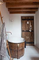 Rustic bathtub
