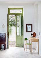 French doors with shutters
