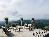 Terrace with scenic view