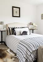 Striped bedspread