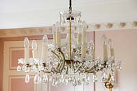 Antique glass chandelier