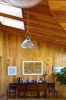 Wooden walls and ceilings