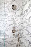 Marble shower cubicle