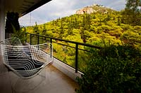 Balcony with Lycabettus hill view, Athens