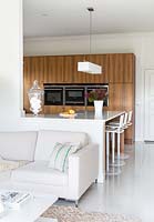 Contemporary kitchen and seating area