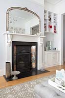Restored Victorian fireplace