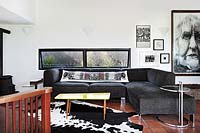 Black corner sofa