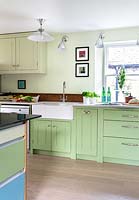 Green kitchen units
