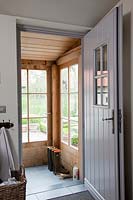 Front door and wooden porch