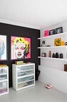 Girls bedroom with Marilyn prints by Andy Warhol