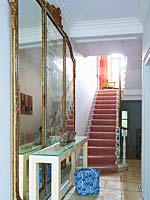 Classic entrance hall with eclectic furniture