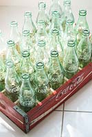 Bottles in crate