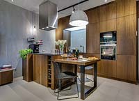 Compact kitchen with dining area