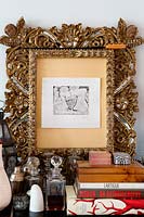 Modern print by Picasso in ornate frame