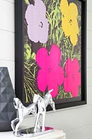 Floral print by Andy Warhol