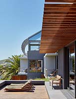 Contemporary house and deck