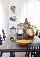 Accessories on dining table