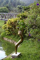 Modern garden sculpture