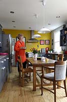 Sue Belinfante in her kitchen