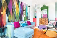 Colourful living room