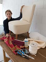 Reupholstering armchair feature portrait