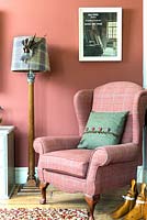 Pink armchair