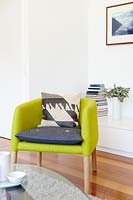 Lime green armchair