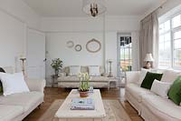 White living room
