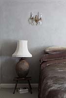 Lamp by bed