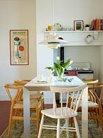 Dining area with retro furniture
