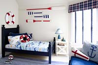 Nautical themed bedroom