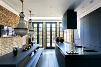 Contemporary kitchen and dining area