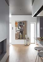 Modern painting in kitchen