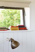 Books on windowsill