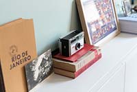 Vintage books and camera