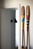 Colourful oars