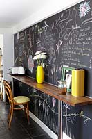 Chalkboard in kitchen
