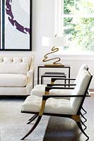White armchairs