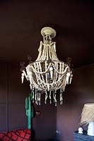Hague wooden beaded chandelier