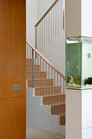 Feature wall with fish tank