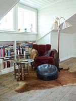 Eclectic furniture in living room