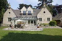 Country house with conservatory