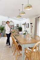 Tracey Butler in her dining room
