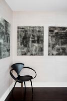 Cherner chair and abstract art display