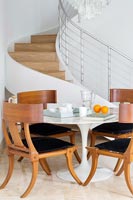Dining area by staircase