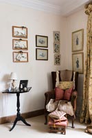 Antique furniture in the master bedroom - Cothay Manor
